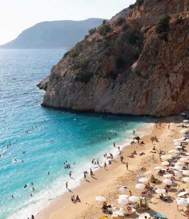 Famous Kaputa,Beach,From,Top.,Antalya,Turkey.